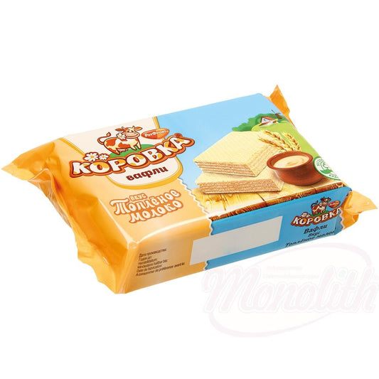 OURS MARKET Korovka Gaufrettes fourrées – crème au goût de lait