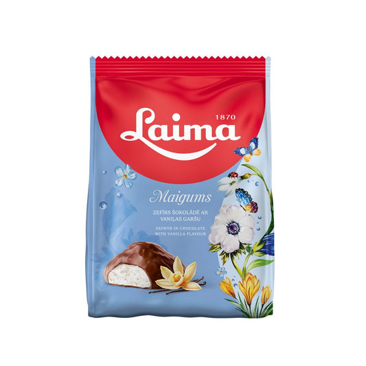 OURS MARKET Laima Sefir vanille chocolat – guimauve fine enrobée 175 g