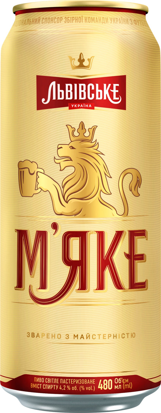 OURS MARKET Lvivske Miake – bière blonde légère type pression 4,2% vol.