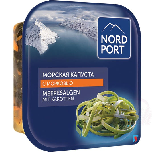 OURS MARKET Nord Port Algues marines marinées – laminaria & carottes croquantes