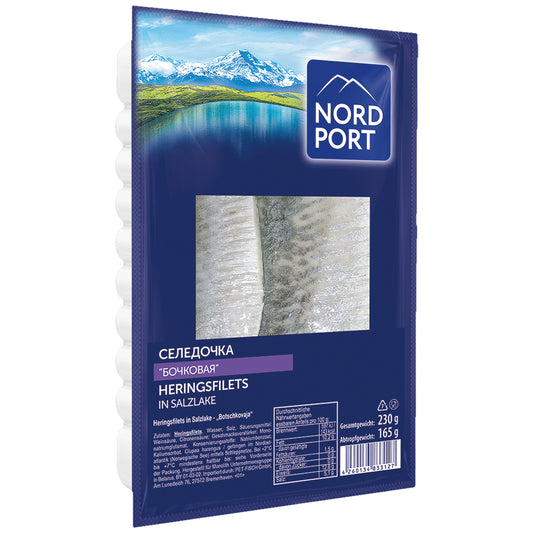 OURS MARKET Nord Port Botschkovaja – filets de hareng en saumure 230 g