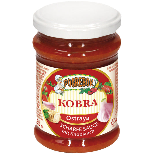 OURS MARKET POGREBOK Sauce piquante à l’ail Kobra – relevée au piment et raifort 295 ml