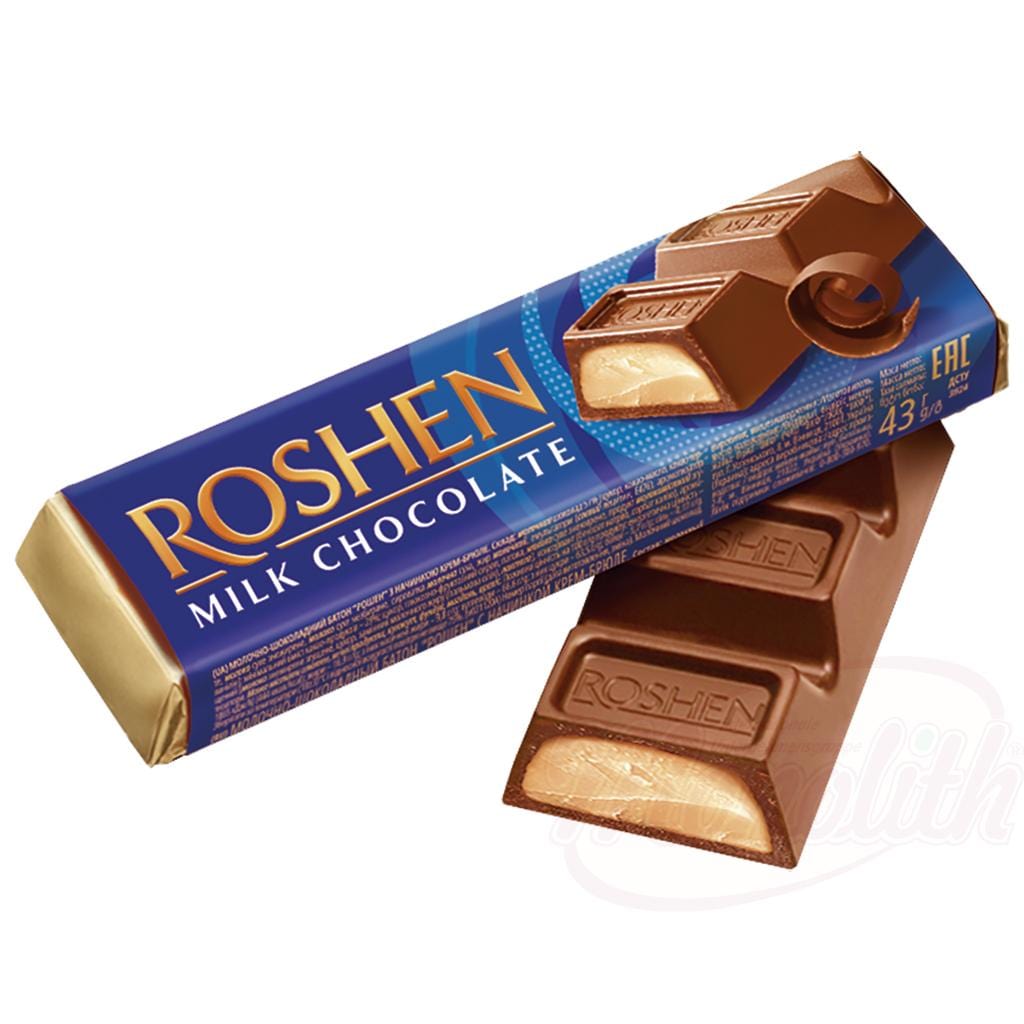 OURS MARKET ROSHEN "Batonchik" barre chocolatée au lait – cœur crème brûlée onctueux