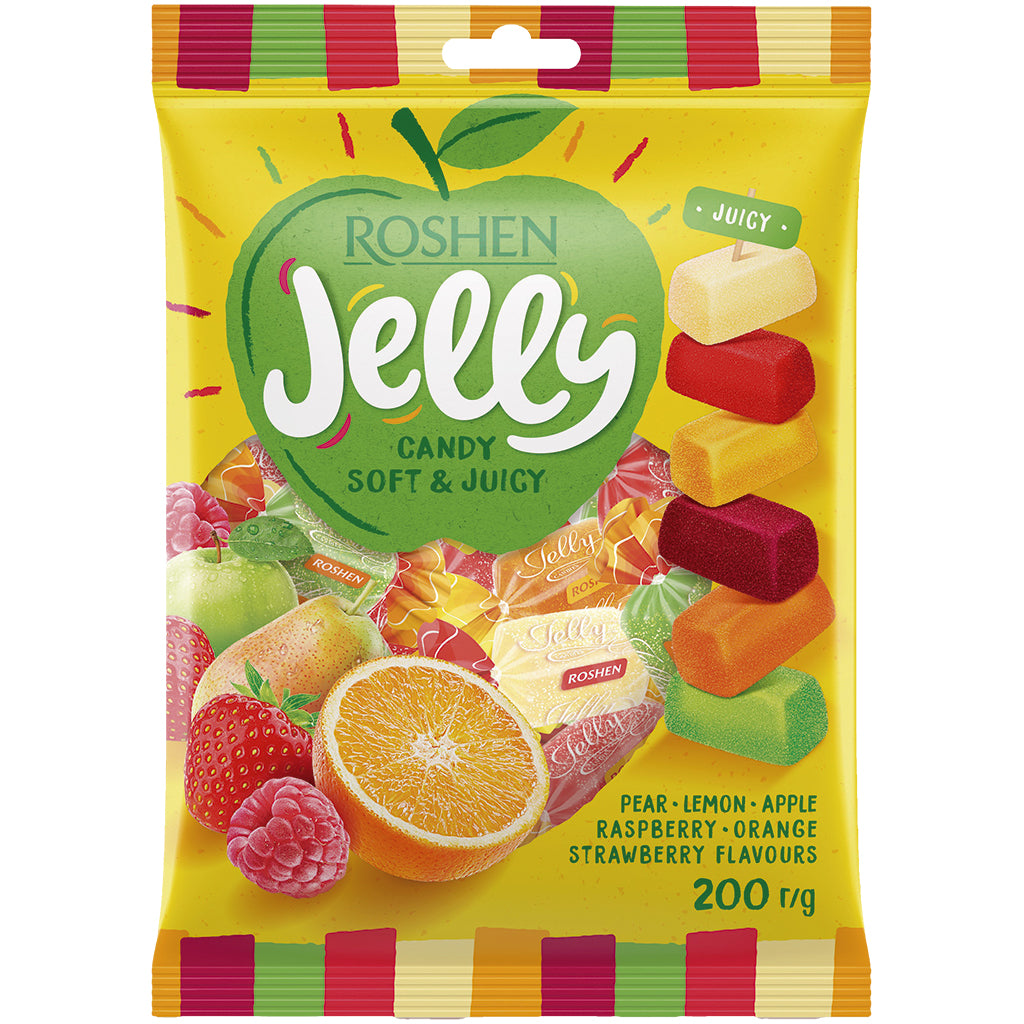 OURS MARKET ROSHEN Jelly – confiseries gélifiées aux 6 saveurs fruitées