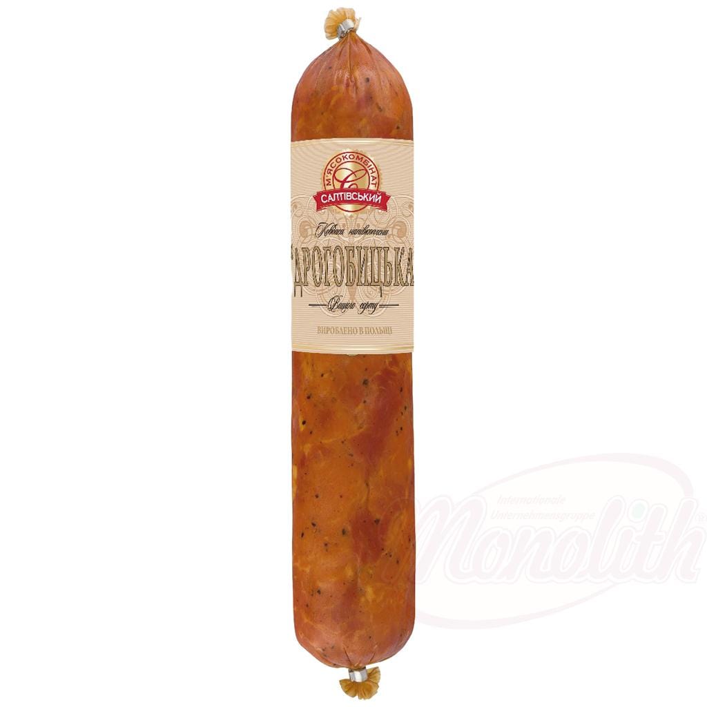 OURS MARKET Saltiwski Mjasokombinat Saucisse "Drogobycka" – porc fumé, grosse mouture, à l’ukrainienne