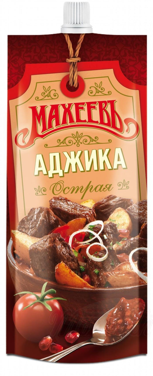 OURS MARKET Sauce épicée "Adzhika" pour la viande, piquante-épicée