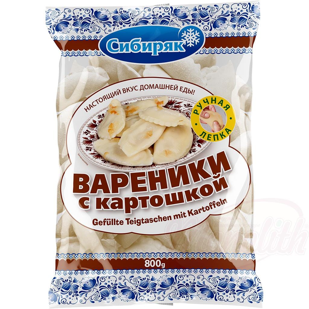OURS MARKET Sibirjak – Wareniki Artisanaux aux Pommes de Terre Surgelés