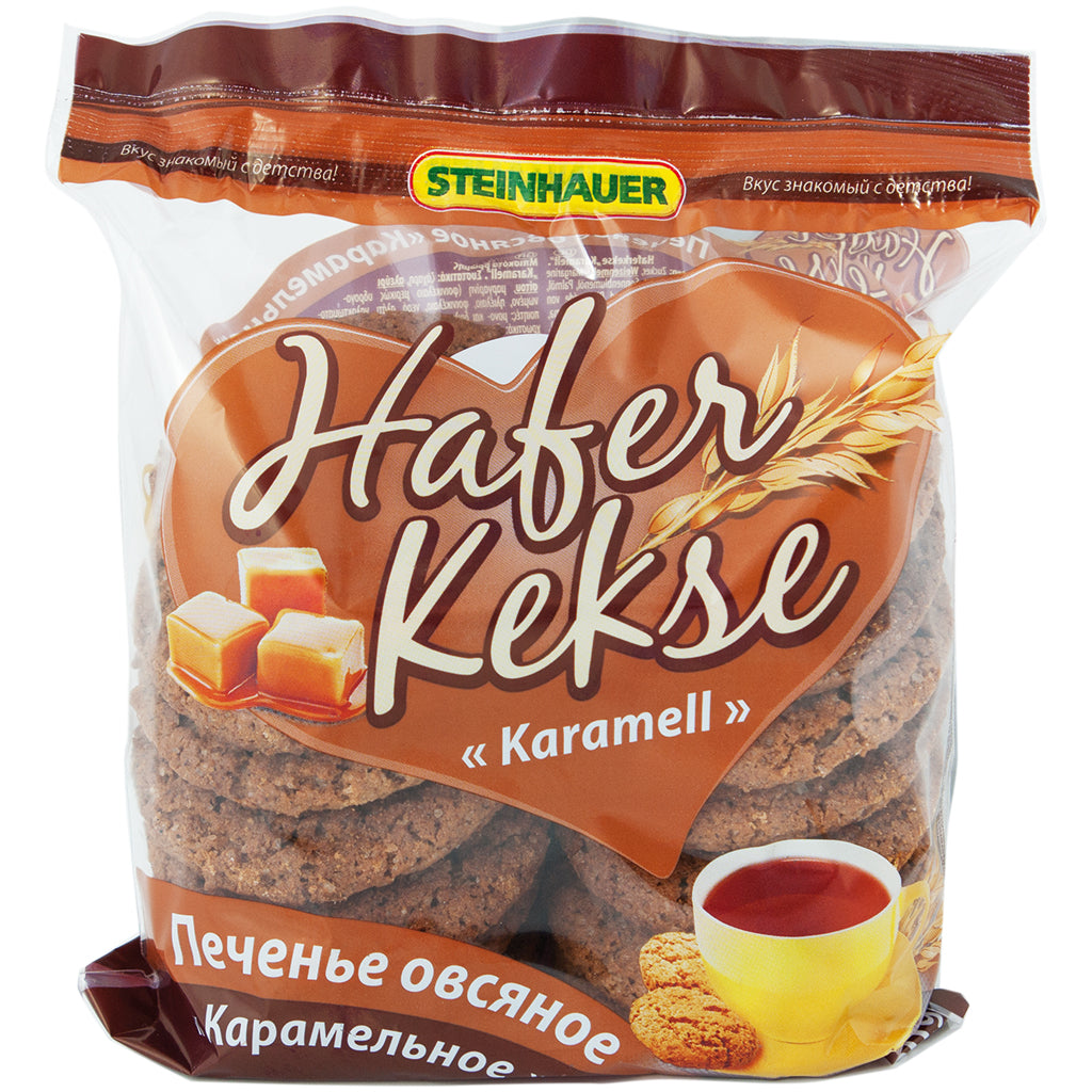 OURS MARKET Steinhauer Biscuits à l’avoine caramel – croquants au lait et cannelle 300 g