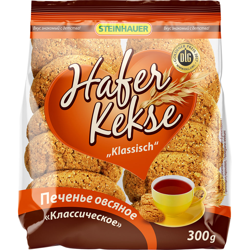 OURS MARKET Steinhauer Biscuits à l’avoine classiques – croquants à la cannelle 300 g
