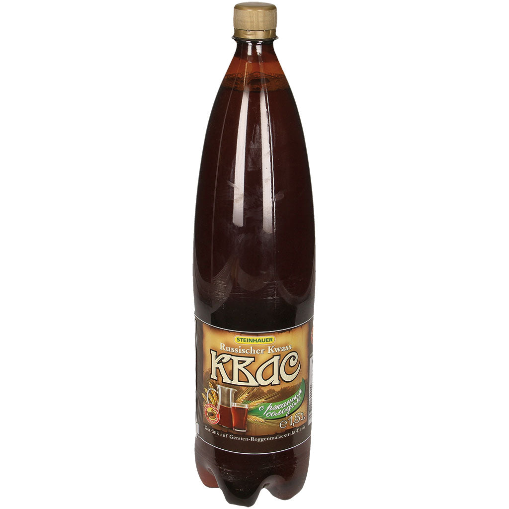 OURS MARKET Steinhauer Kwas – boisson pétillante au malt d’orge et de seigle 1,5 L