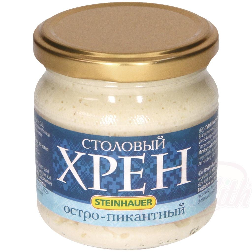 OURS MARKET Steinhauer Raifort de table – piquant franc, pour viandes froides et poissons fumés
