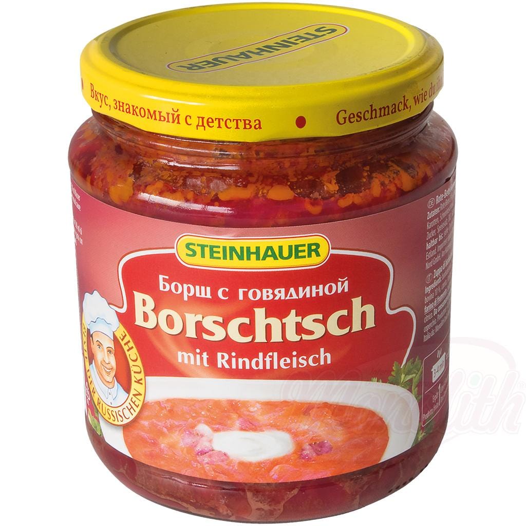 OURS MARKET Steinhauer Soupe "Borchtch" au bœuf – bœuf fondant, betterave rubis