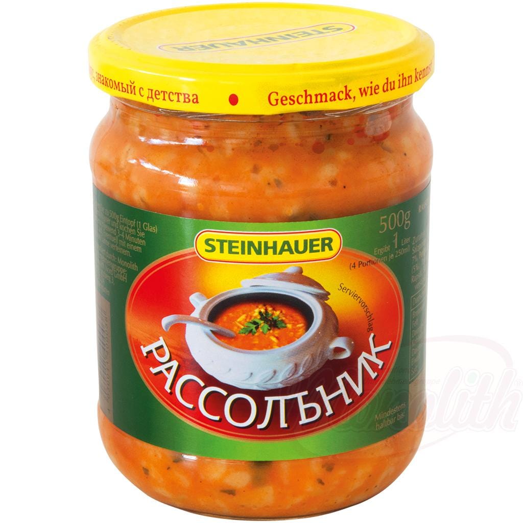 OURS MARKET Steinhauer Soupe "Rassolnik" – concombres marinés & orge perlée