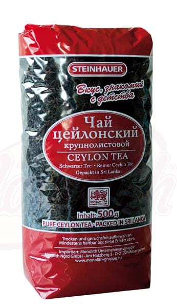 OURS MARKET Steinhauer Thé noir de Ceylan – grande feuille, vif & long en bouche