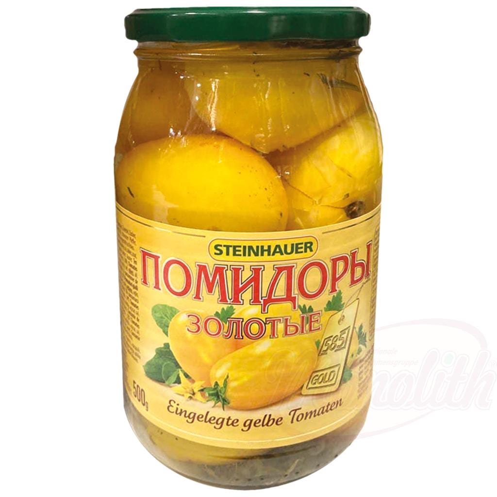 OURS MARKET Steinhauer Tomates jaunes marinées – recette classique à l’aneth et laurier