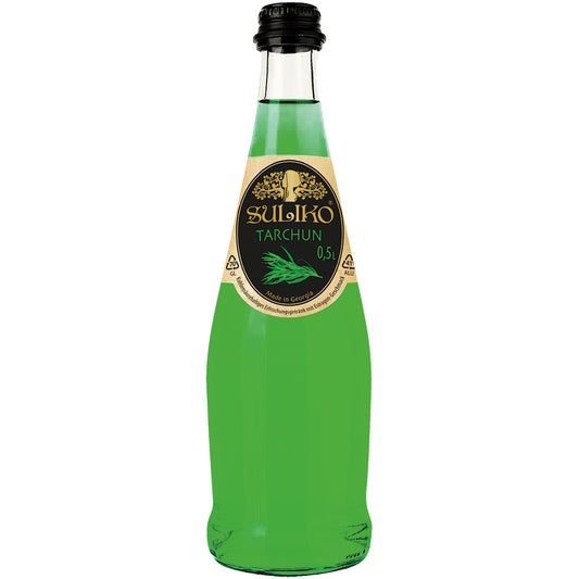 OURS MARKET SULIKO Boisson gazeuse à l’estragon – soda aromatique pétillant 0,5 L