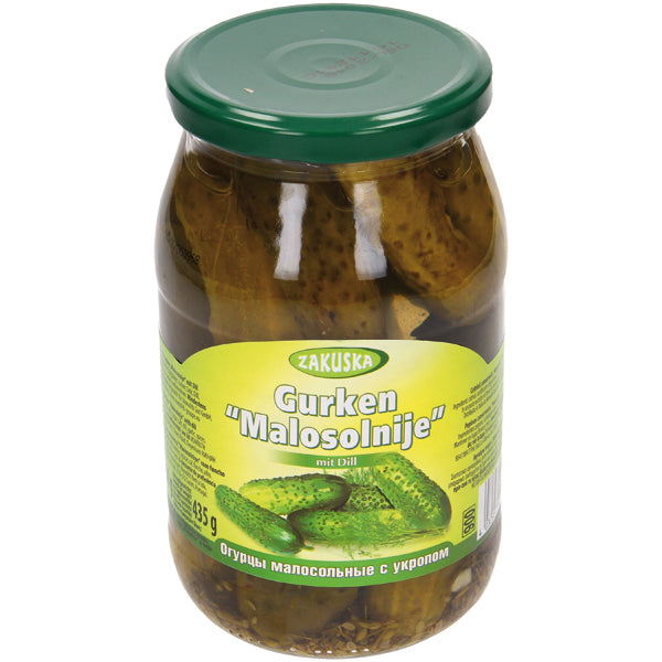 OURS MARKET Zakuska Concombres marinés Malosolnije – à l’aneth, notes d’ail et d’épices 850 g