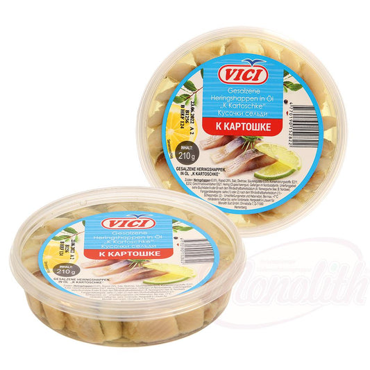 Bouchées de hareng salé (Clupea harengus) sans peau, à l'huile K Kartoschke