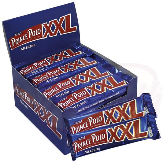 Barre de gaufrette avec 49% de crème de cacao dans 30% de chocolat au lait "Prince Polo Milchschaum XXL"