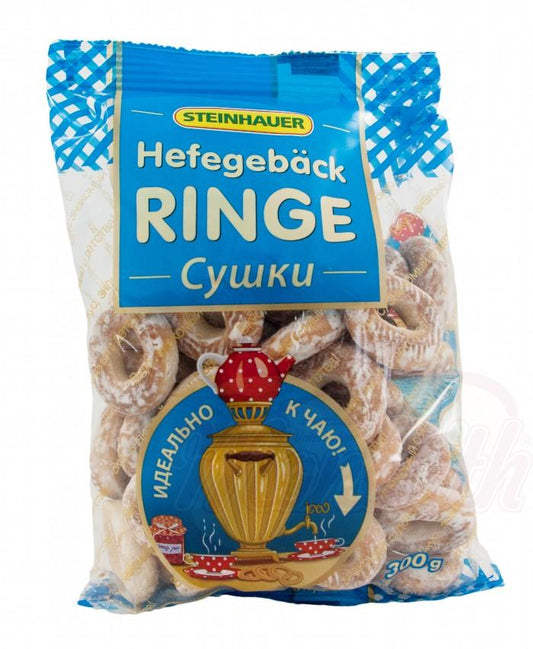 Anneaux de pain - Sushki "Flocon de neige" vitrage avec du sirop de sucre (17%)