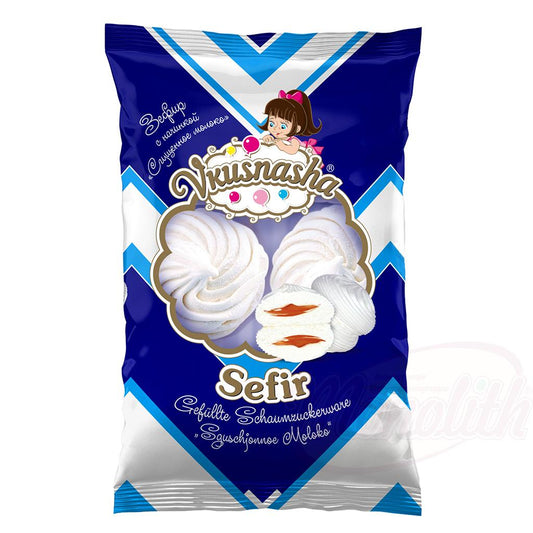 "Vkusnasha Sefir Sguschjonnoe Moloko" Guimauves fourrées - OURS MARKET