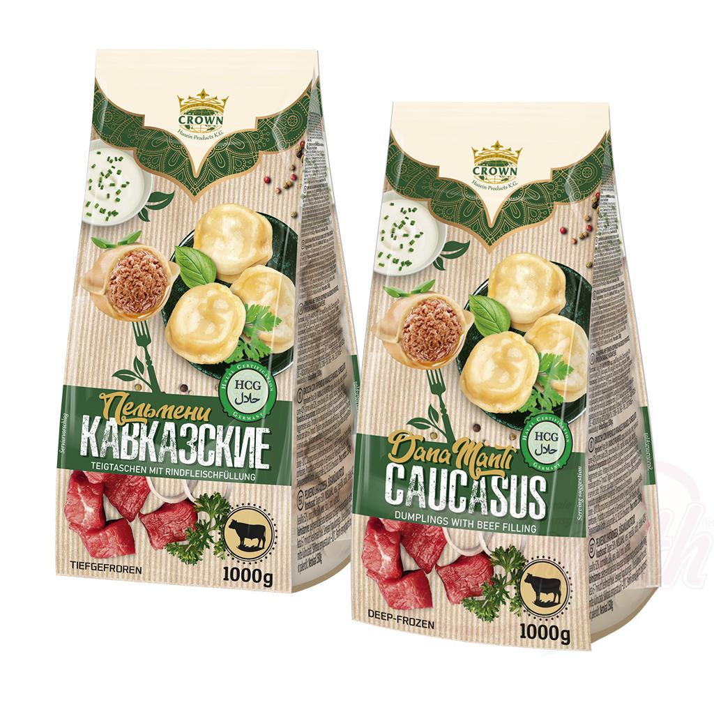 Crown Pelmeni halal "Kawkazskie" – farce de bœuf, tradition caucasienne