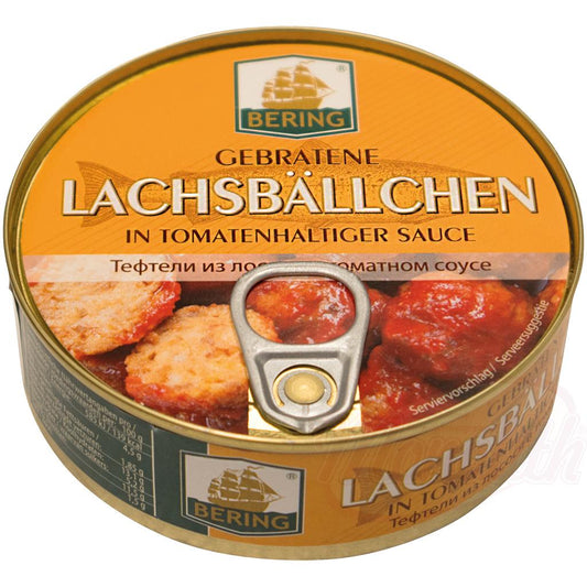 Bering Boulettes de saumon en sauce tomate - boulettes de saumon frites à la tomate