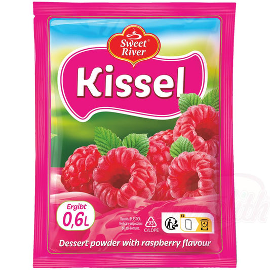 "SWEET RIVER" Poudre pour dessert au goût de framboises "Kissel à framboises"
