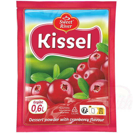 "SWEET RIVER" Poudre pour dessert au goût de canneberges "Kissel à canneberges"
