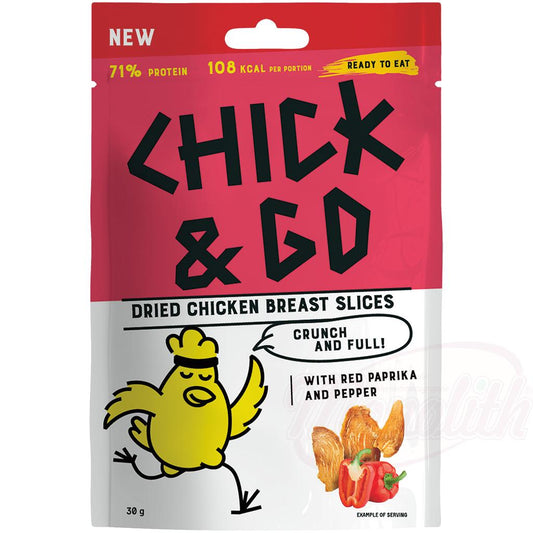 "CHICK & GO" Tranches de poitrine de poulet séchées avec paprika et poivre